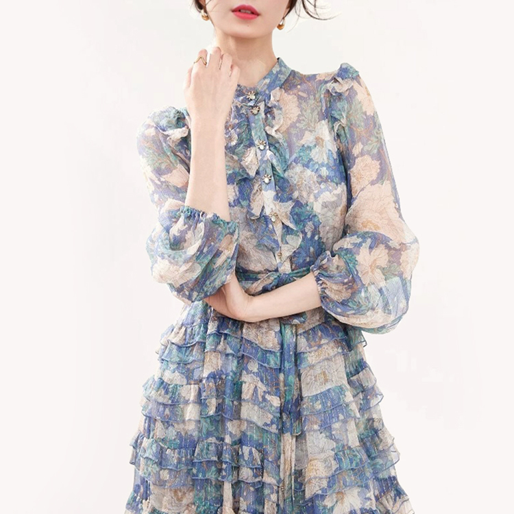 Silk Floral Dress