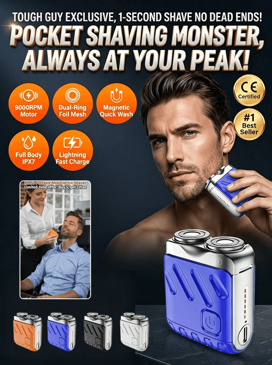 Rotary Dual-Ring Electric Shaver