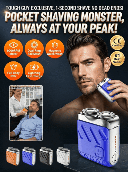 Rotary Dual-Ring Electric Shaver