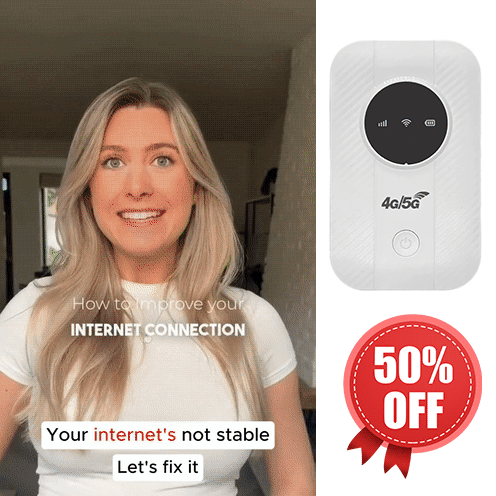🔥2025 10th-Gen Portable Wi-Fi Device🔥– Free 5G Internet in Your Pocket