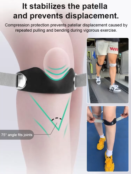 Professional patellar strap shock-absorbing breathable protector