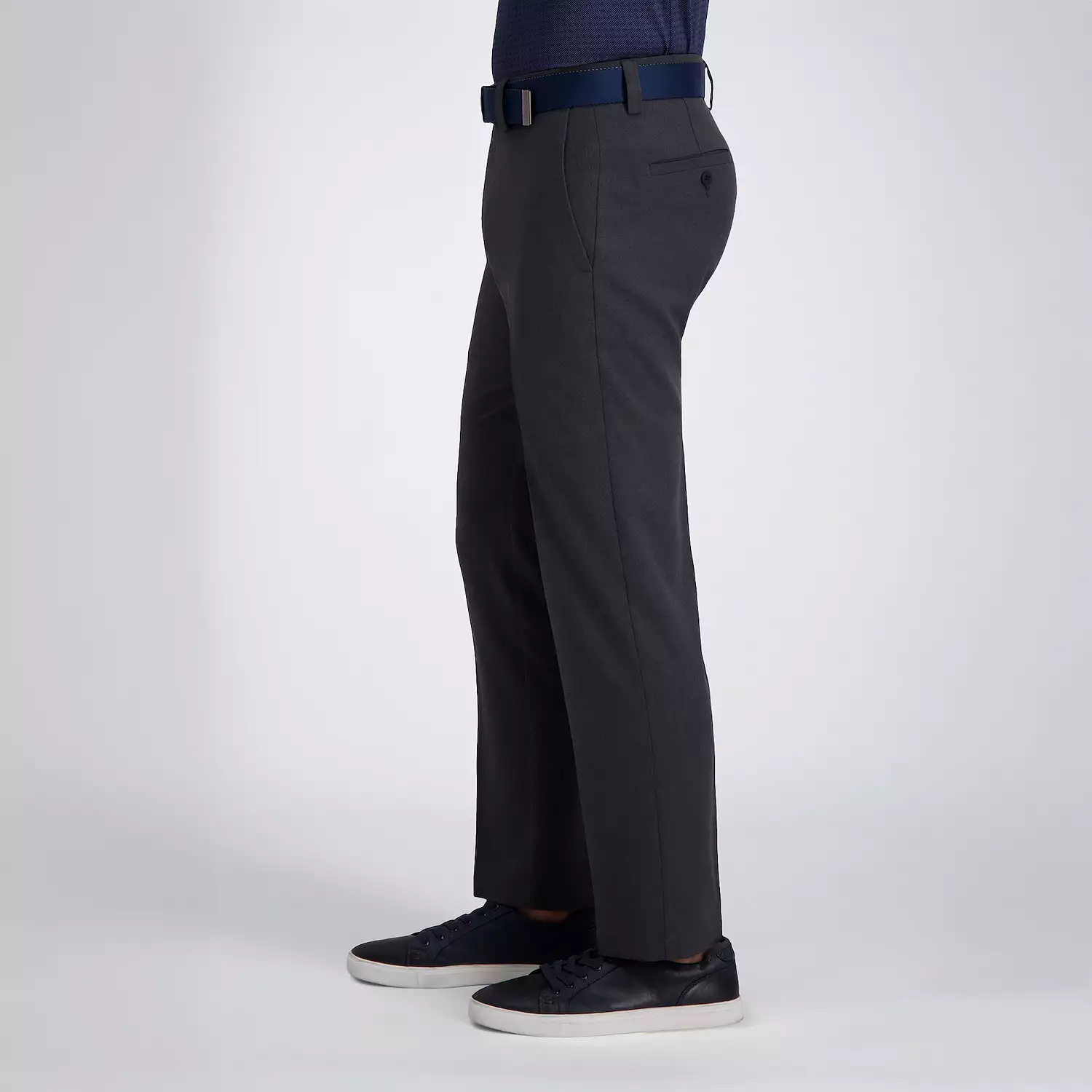 Alimens & Gentle Men's Stretch Dress Pants Expandable Waistband Flat Front Casual Pants