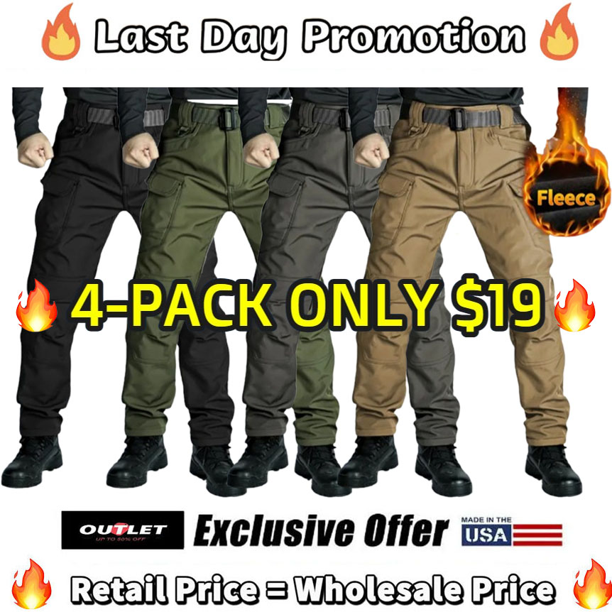 🔥4-PACK ONLY $19🔥​​Men's Windproof Warm Military Tactical Pants