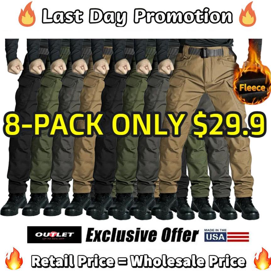 🔥4-PACK ONLY $19🔥​​Men's Windproof Warm Military Tactical Pants