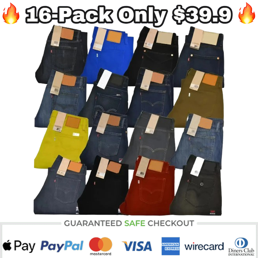 🔥9-Pack Only $29.99🔥(9 different colors)Men's 501 Jeans🔥Limited Time Exclusive Sale