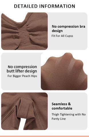 FeelinGirl Shapewear for Women Butt Lifter Bodysuit  Tummy Control Shapewear Seamless Womenswear Comfort Spaghetti Strap Hip Underwear Basic Minimalist