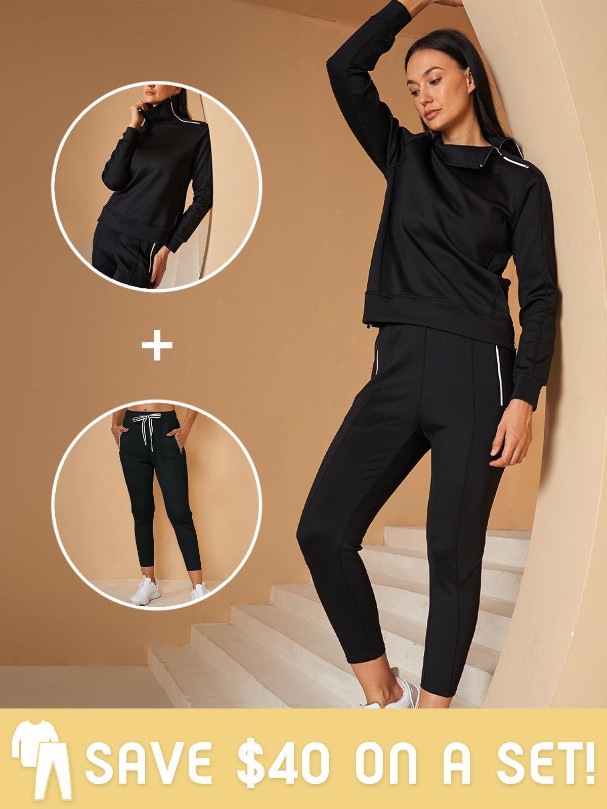 🔥8-PACK ONLY $25.98🔥More Than Basic Irregular Collar Golf Sweatshirt