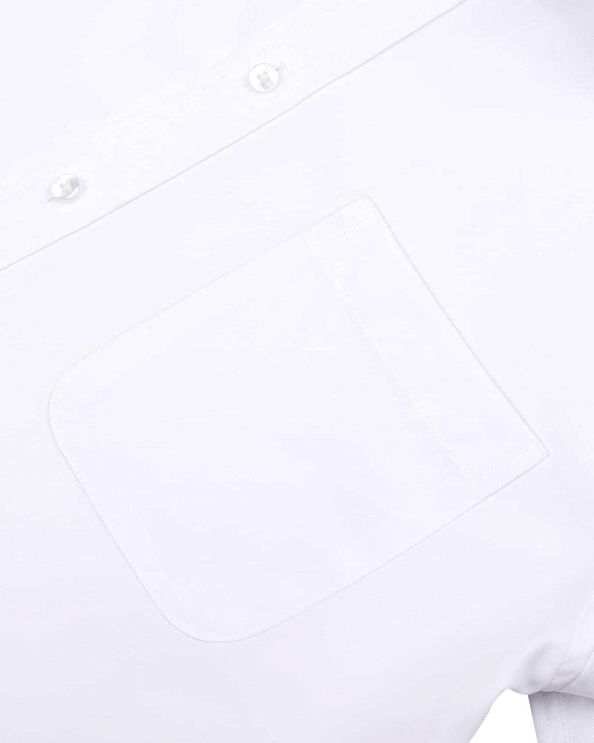 Alimens & Gentle Men's Dress Shirts Long Sleeve Wrinkle-Free Stretch Shirts Solid Formal Button Down Shirt with Pocket