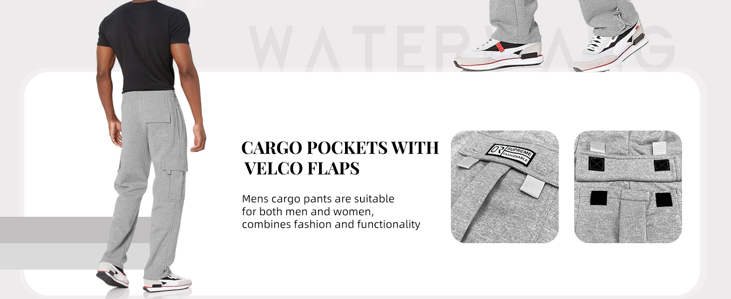 cargo sweatpants with pockets