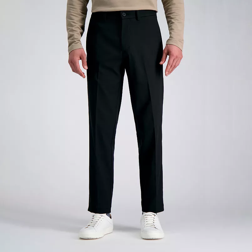 Alimens & Gentle Men's Stretch Dress Pants Expandable Waistband Flat Front Casual Pants