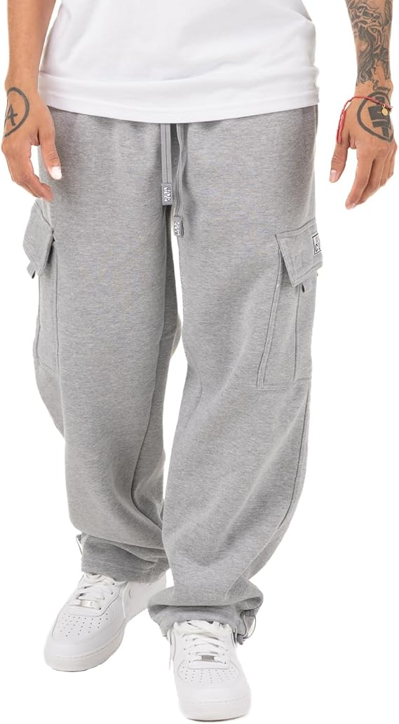 🔥9-Pack Only $29.97🔥PRO CLUB Cargo Pants 6 Pockets Casual Fleece Pants 