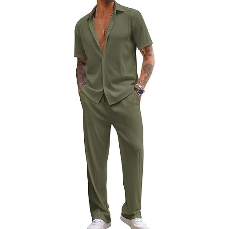 Casual Loose Fit Shirt Sets