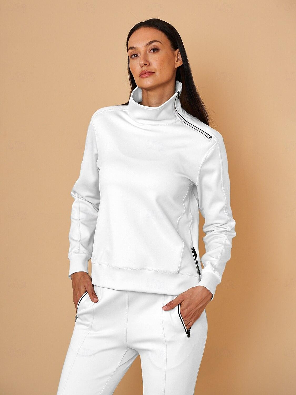 🔥8-PACK ONLY $25.98🔥More Than Basic Irregular Collar Golf Sweatshirt