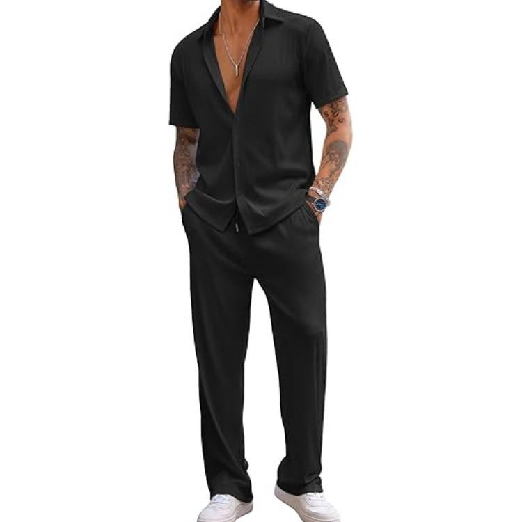 Casual Loose Fit Shirt Sets