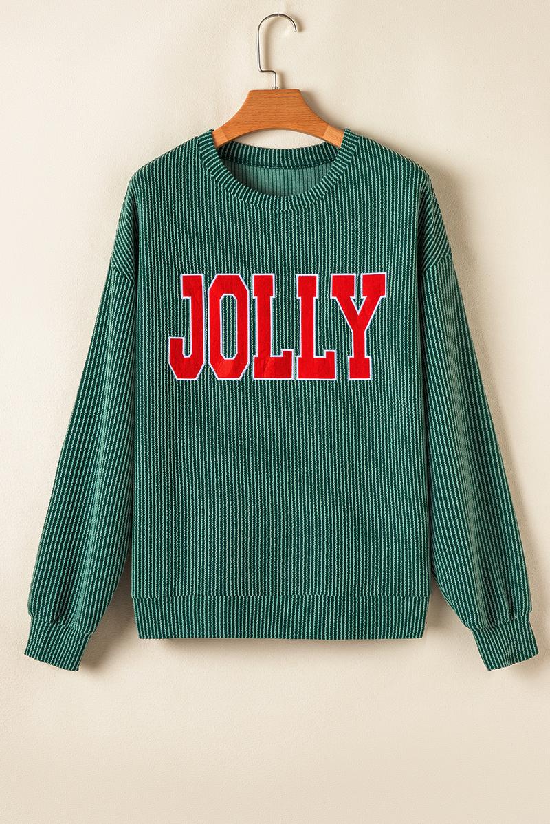 Znacicc Womens MERRY Graphic Christmas Two Piece Set Christmas Outfit Corduroy Corded  Long Sleeve Top and Shorts Winteroutfit Matching Set Comfort Fabric