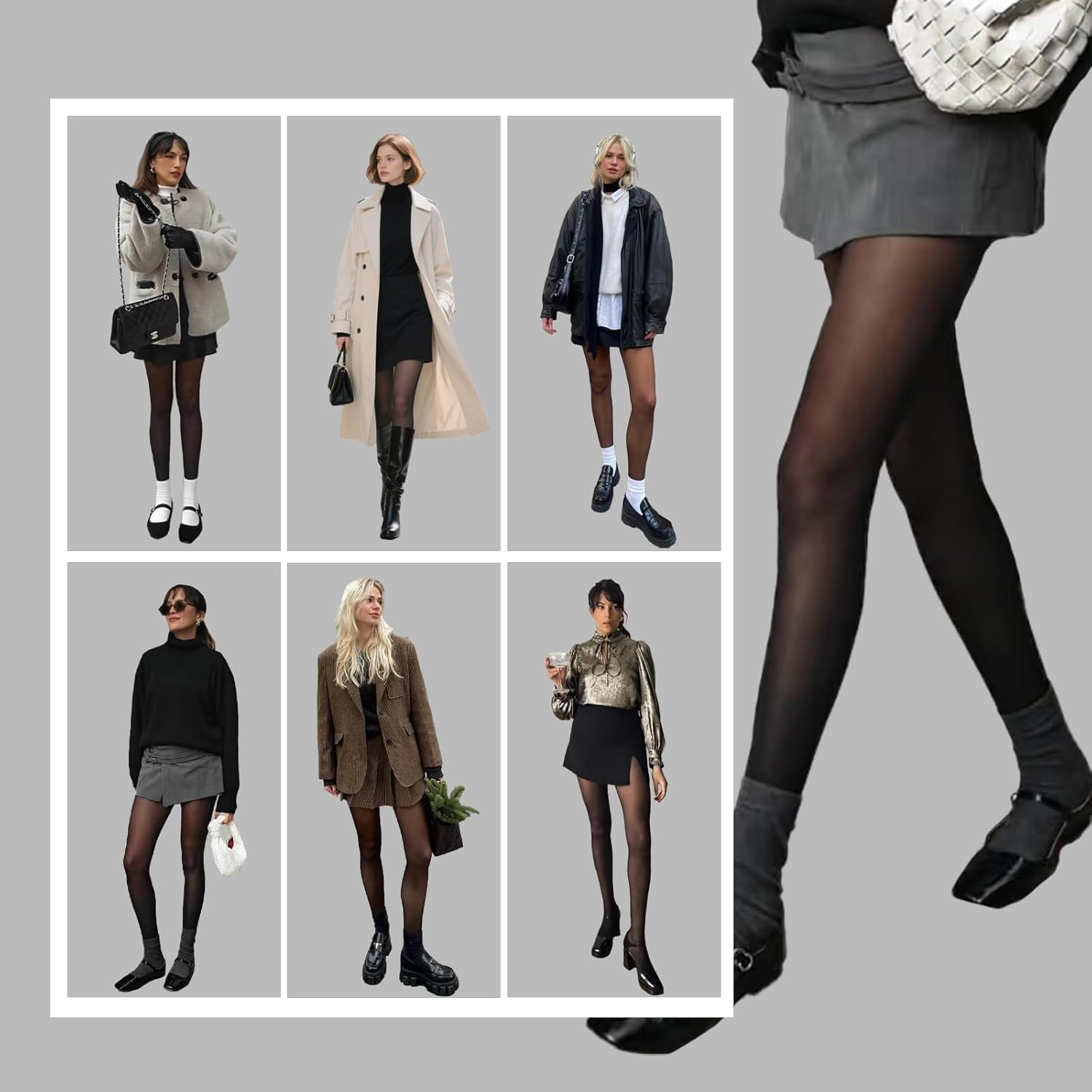 Fleece Lined Tights Sheer Women - Fake Translucent Warm Pantyhose Leggings Sheer Thick Tights for Winter