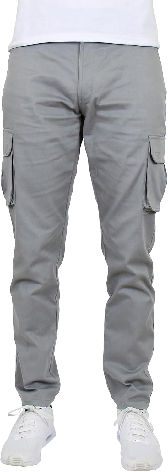 Men's Flex-Stretch Cotton Cargo Pants, 31-Inch Inseam - Comfortable and Durable