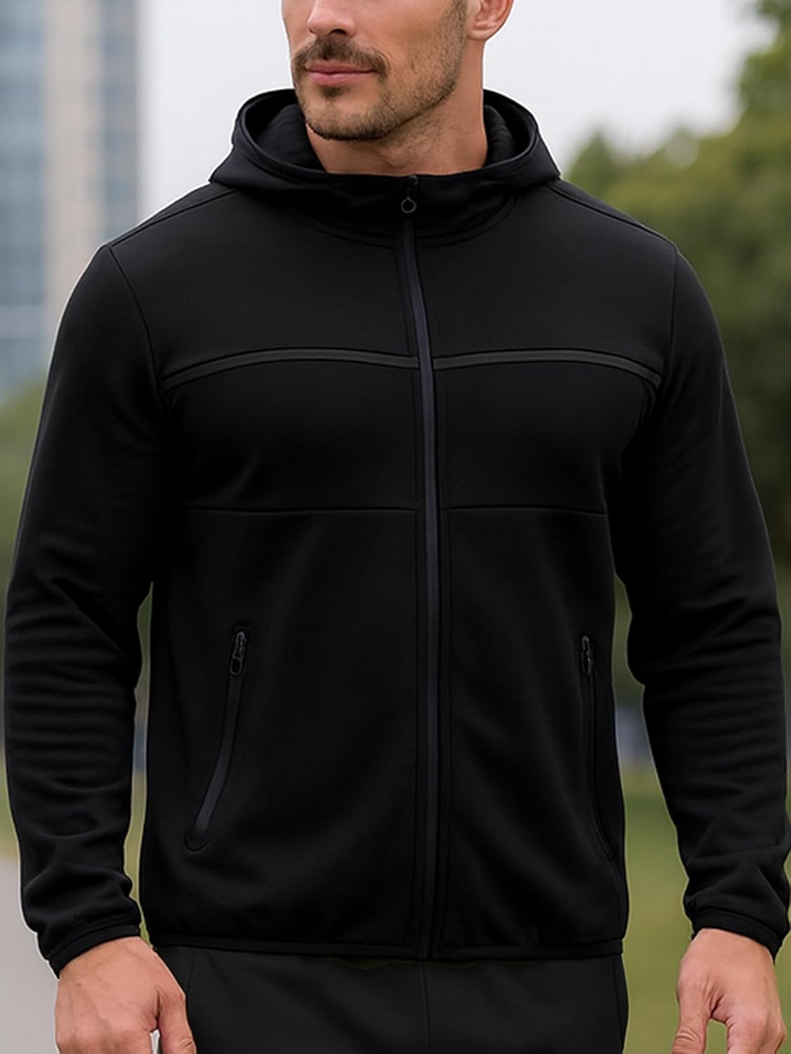 Galaxy by Harvic Men's Slim Fit Tech Fleece Full Zip Tracksuits 2 Piece Sets| Hoodie Sweatsuits