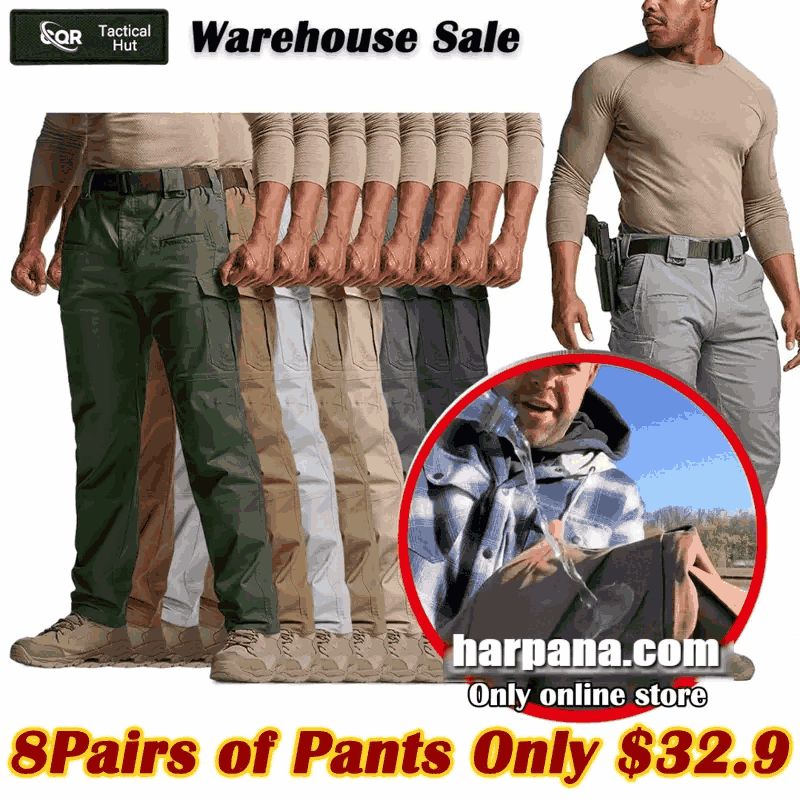 🔥7 Pants Together Only $31.98🔥 Men's Classic Tactical Pants