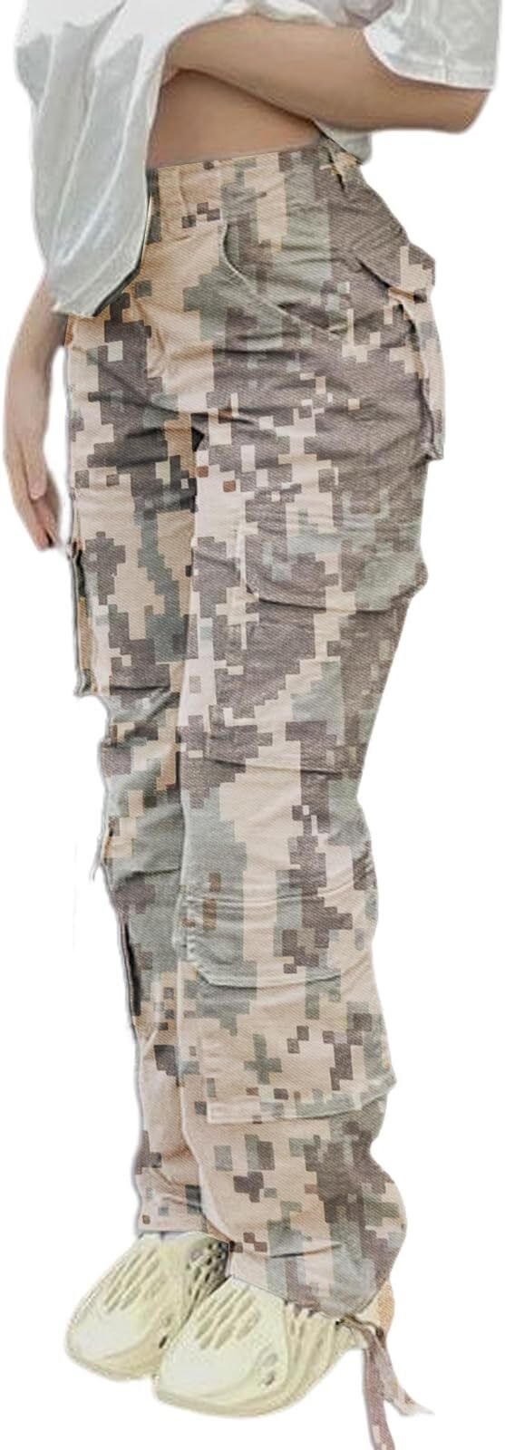 🔥8 Packs Only $25.98 🔥High Waisted Cargo Pants for Women with Pockets Streetwear