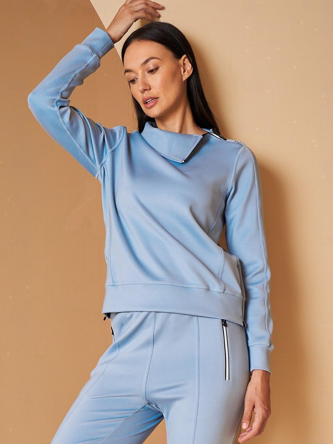 🔥8-PACK ONLY $25.98🔥More Than Basic Irregular Collar Golf Sweatshirt
