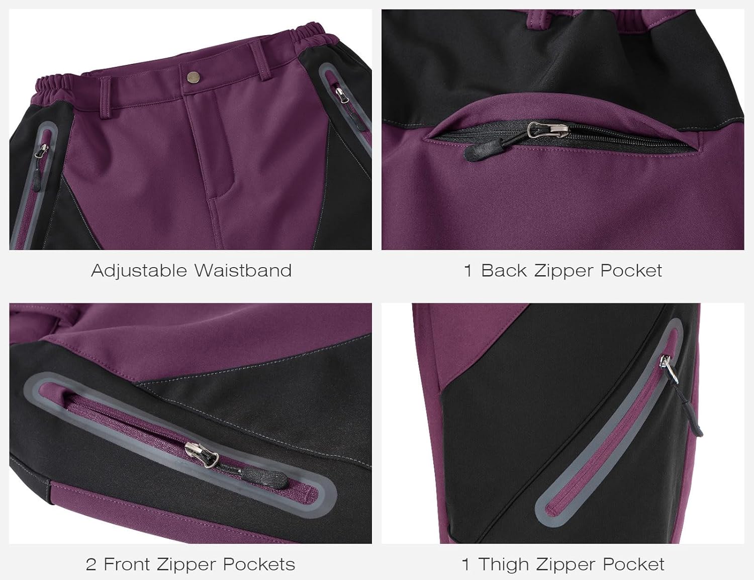 🔥7 Packs ONLY $24.77🔥Women's Snow Pants Waterproof Insulated Fleece Thermal Ski Hiking Snowboard Pants