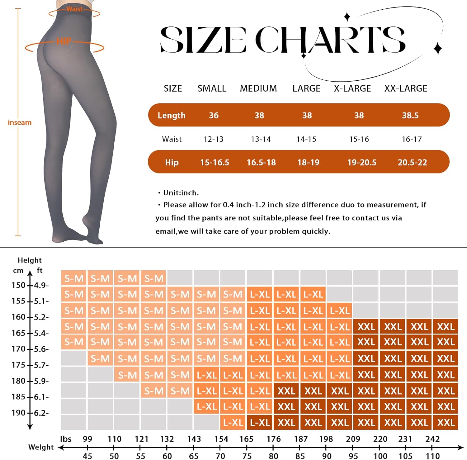 Fleece Lined Tights Sheer Women - Fake Translucent Warm Pantyhose Leggings Sheer Thick Tights for Winter