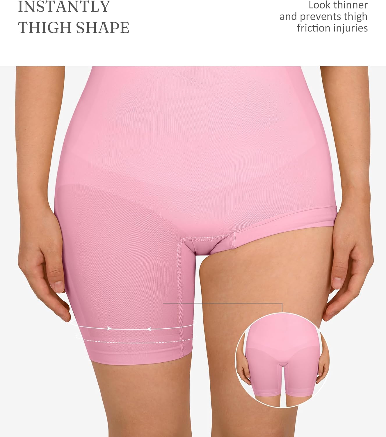 FeelinGirl Shapewear Bodysuit Tummy Control Seamless Sculpting Hip Enhancer Body Shaper for Women