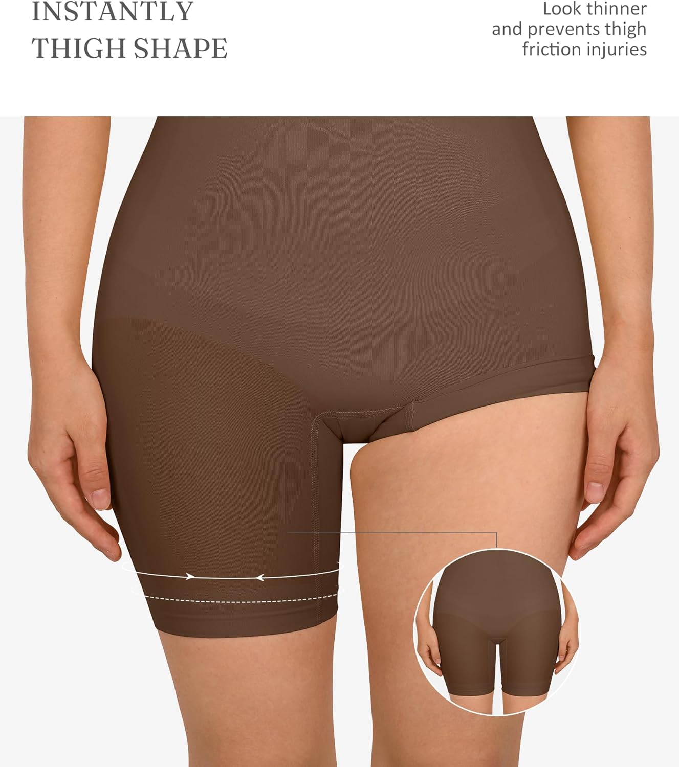 FeelinGirl Shapewear Bodysuit Tummy Control Seamless Sculpting Hip Enhancer Body Shaper for Women