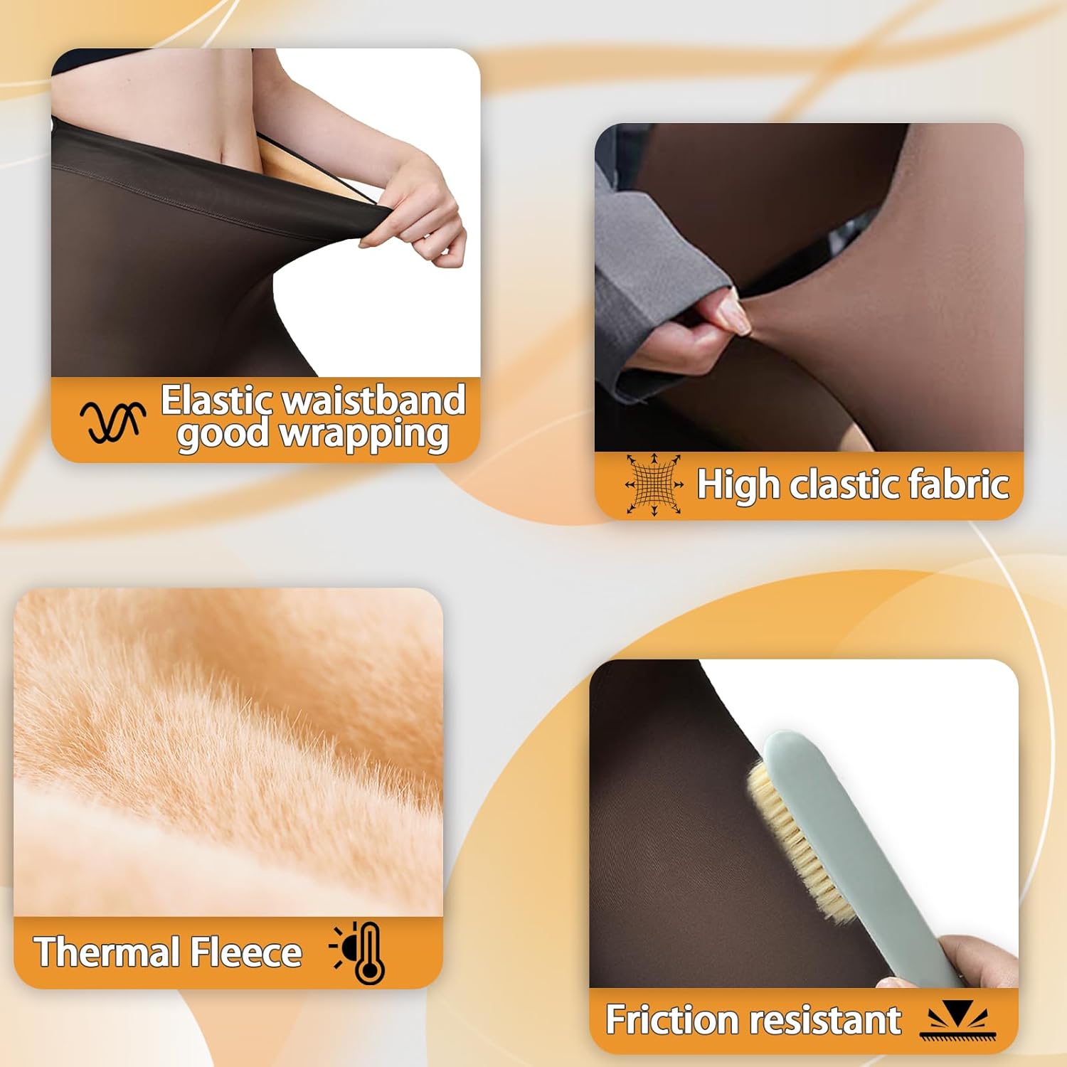 Fleece Lined Tights Sheer Women - Fake Translucent Warm Pantyhose Leggings Sheer Thick Tights for Winter