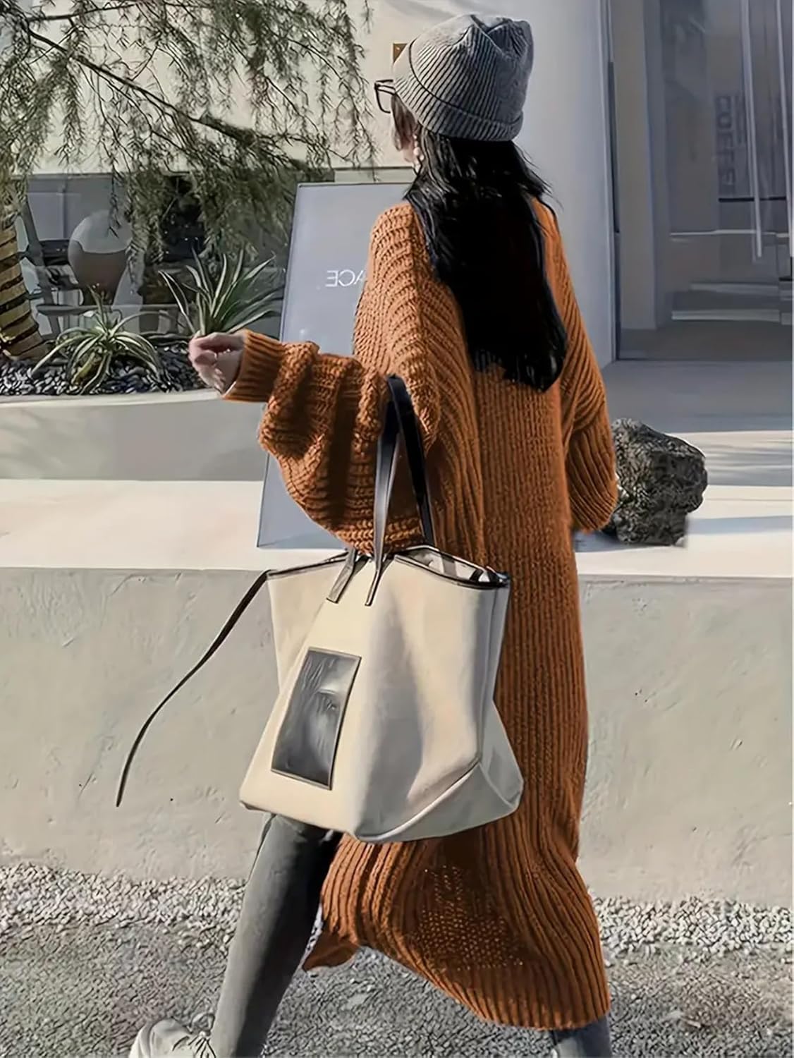 🔥9-PACK ONLY $29.98🔥Womens Long Cardigan Sweaters Open Front Oversized Duster with Pocket for Women 2025 Fall Winter Knit Design Coats