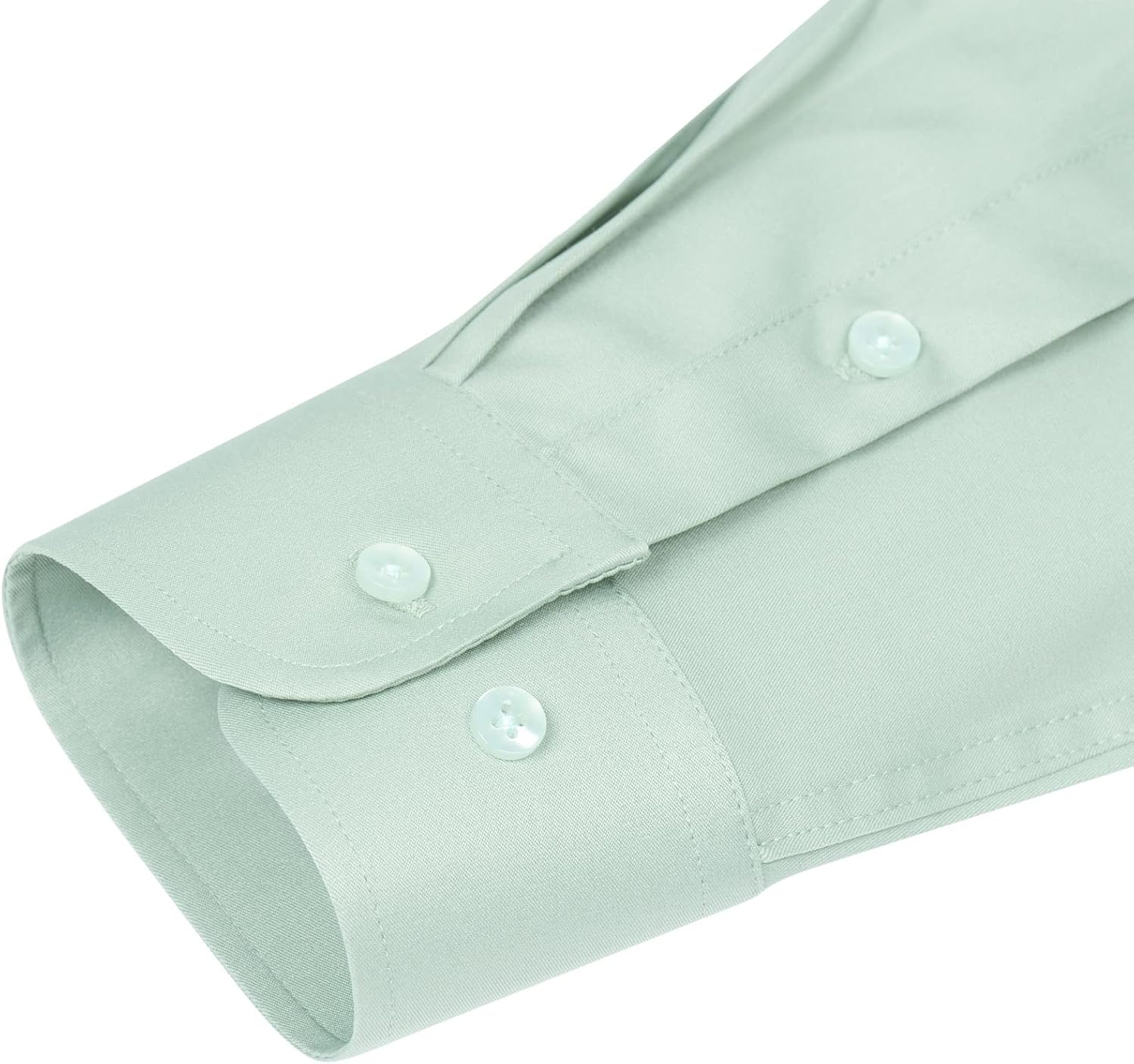 Alimens & Gentle Men's Dress Shirts Long Sleeve Wrinkle-Free Stretch Shirts Solid Formal Button Down Shirt with Pocket