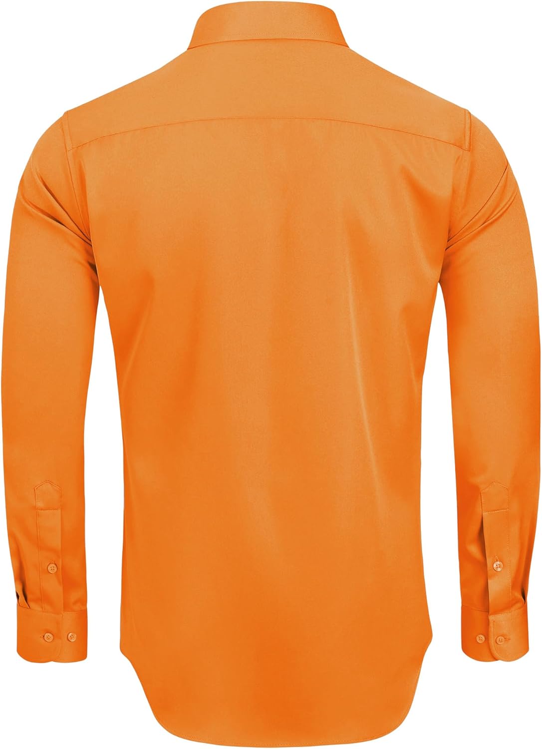 Alimens & Gentle Men's Dress Shirts Long Sleeve Wrinkle-Free Stretch Shirts Solid Formal Button Down Shirt with Pocket