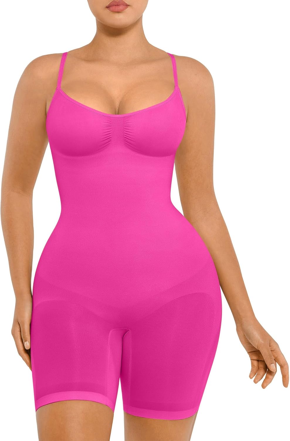 FeelinGirl Shapewear Bodysuit Tummy Control Seamless Sculpting Hip Enhancer Body Shaper for Women