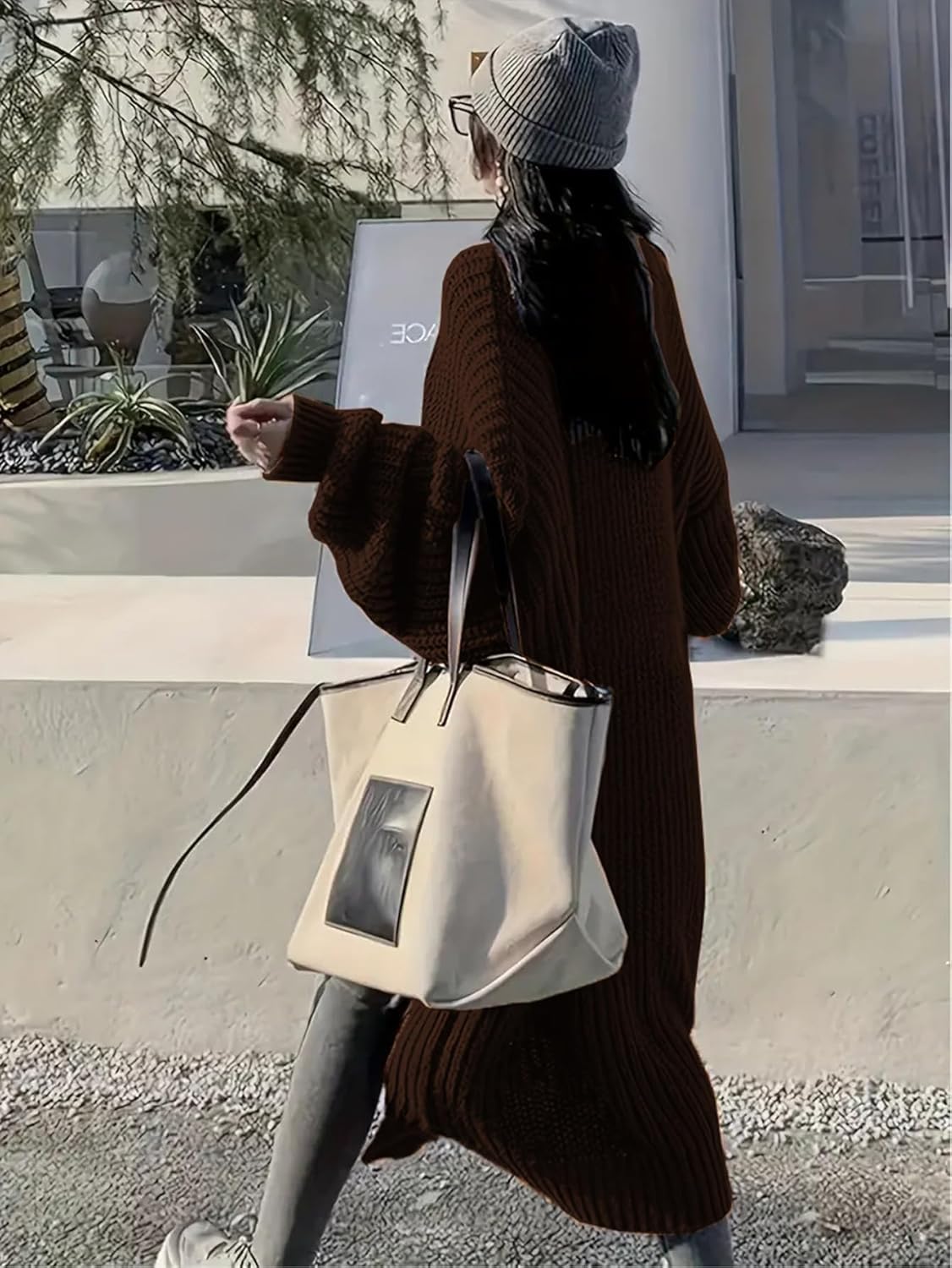 🔥9-PACK ONLY $29.98🔥Womens Long Cardigan Sweaters Open Front Oversized Duster with Pocket for Women 2025 Fall Winter Knit Design Coats