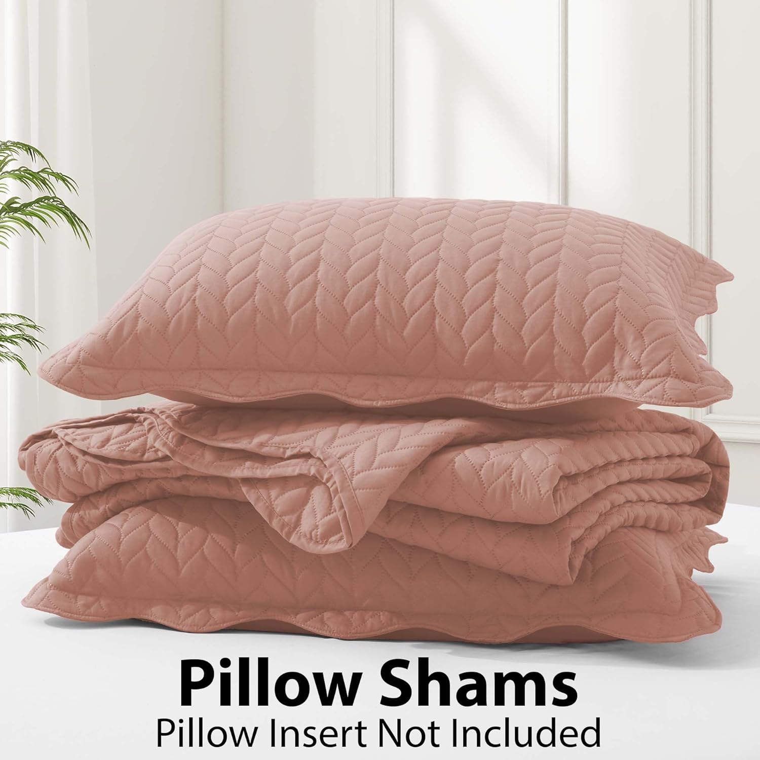 IR Imperial Rooms Twin Quilt Bedding Set Size (68” x 86”) + 1 Pillow Shams (20” x 26” + 2”) - 2 Pcs All Season Lightweight Reversible Microfiber Coverlet Floral Embossed Quilt Bedspread (Burgundy)