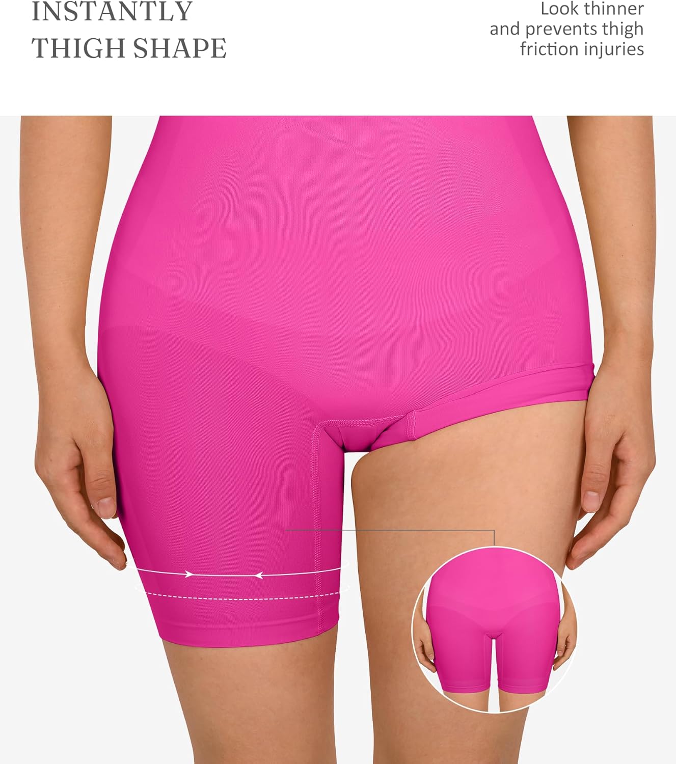 FeelinGirl Shapewear Bodysuit Tummy Control Seamless Sculpting Hip Enhancer Body Shaper for Women