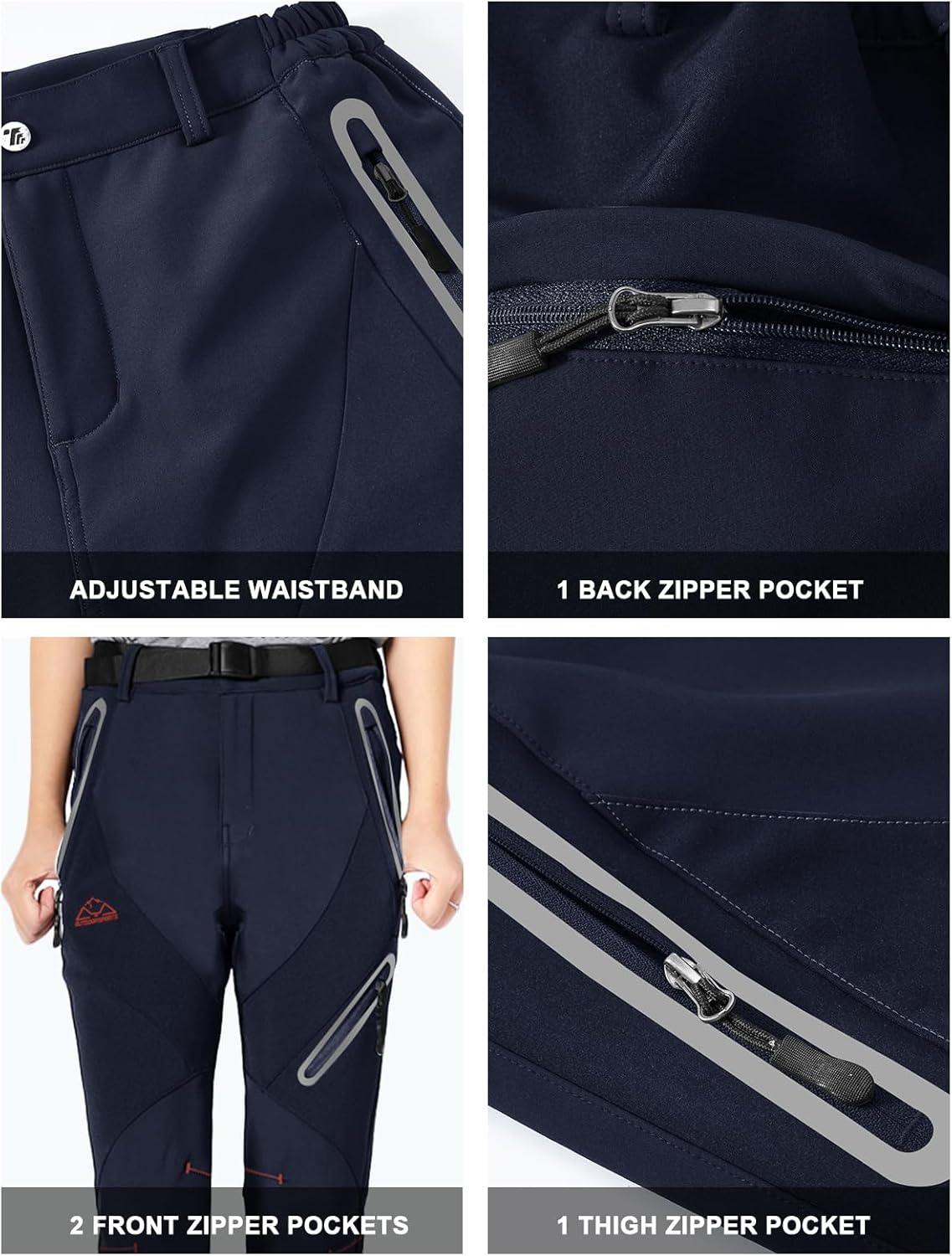 🔥7 Packs ONLY $24.77🔥Women's Snow Pants Waterproof Insulated Fleece Thermal Ski Hiking Snowboard Pants