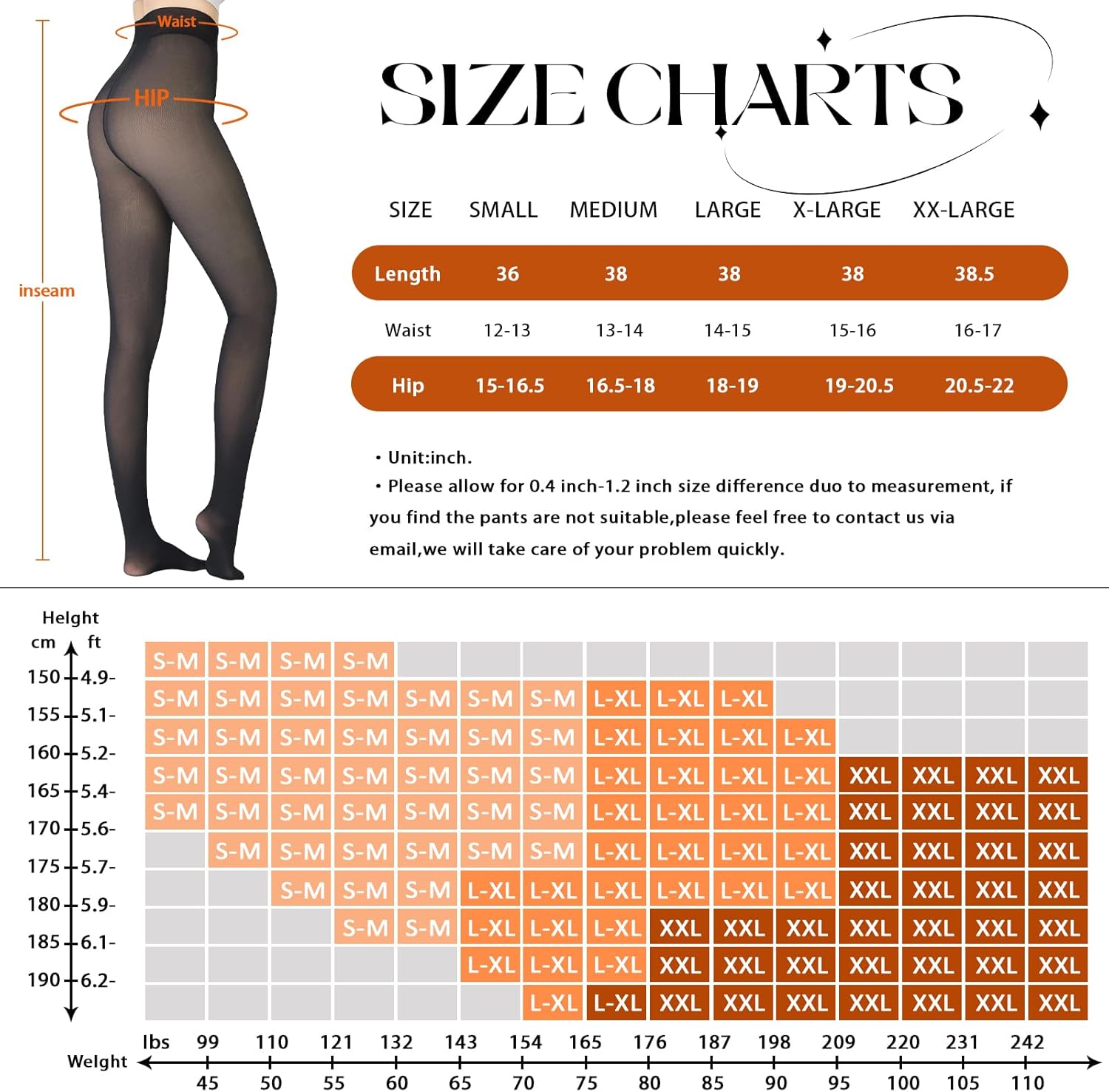 Fleece Lined Tights Sheer Women - Fake Translucent Warm Pantyhose Leggings Sheer Thick Tights for Winter