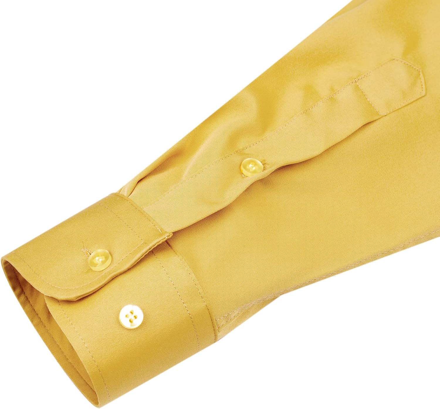 Alimens & Gentle Men's Dress Shirts Long Sleeve Wrinkle-Free Stretch Shirts Solid Formal Button Down Shirt with Pocket