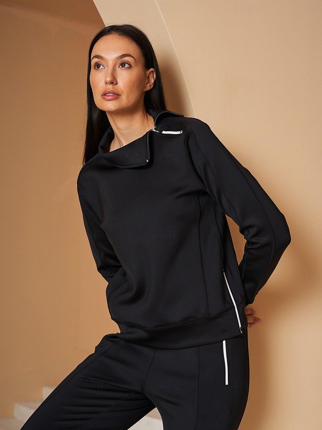 🔥8-PACK ONLY $25.98🔥More Than Basic Irregular Collar Golf Sweatshirt
