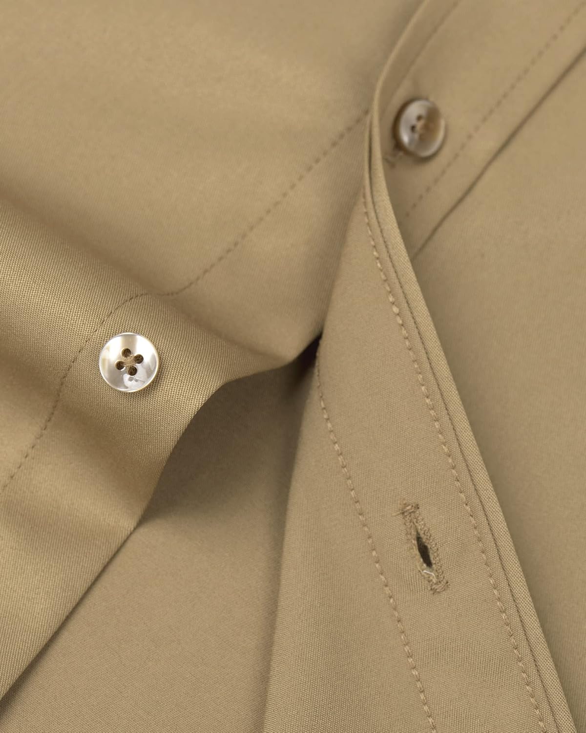 Alimens & Gentle Men's Dress Shirts Long Sleeve Wrinkle-Free Stretch Shirts Solid Formal Button Down Shirt with Pocket