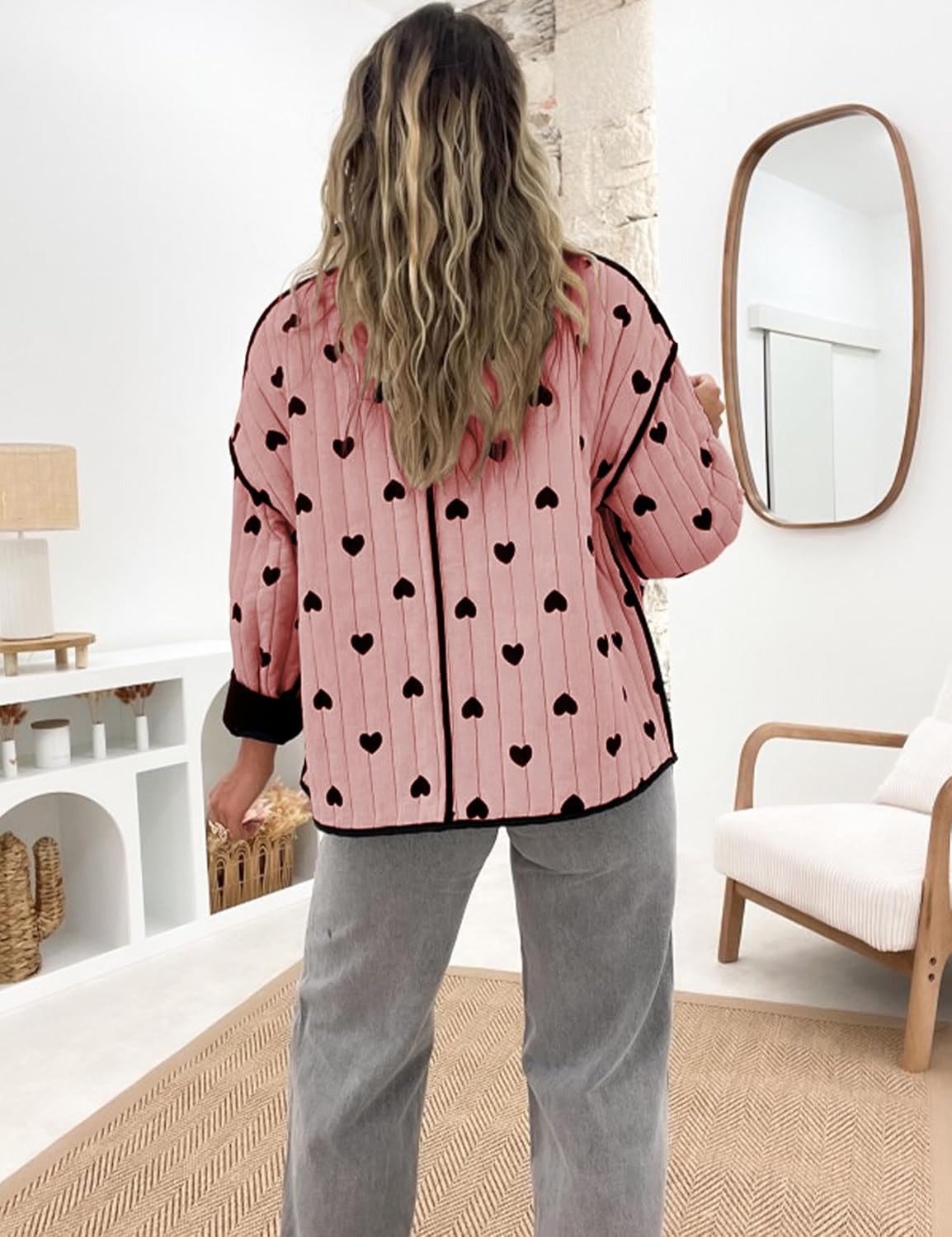 Women's Ditsy Floral Print Drop Shoulder Coat