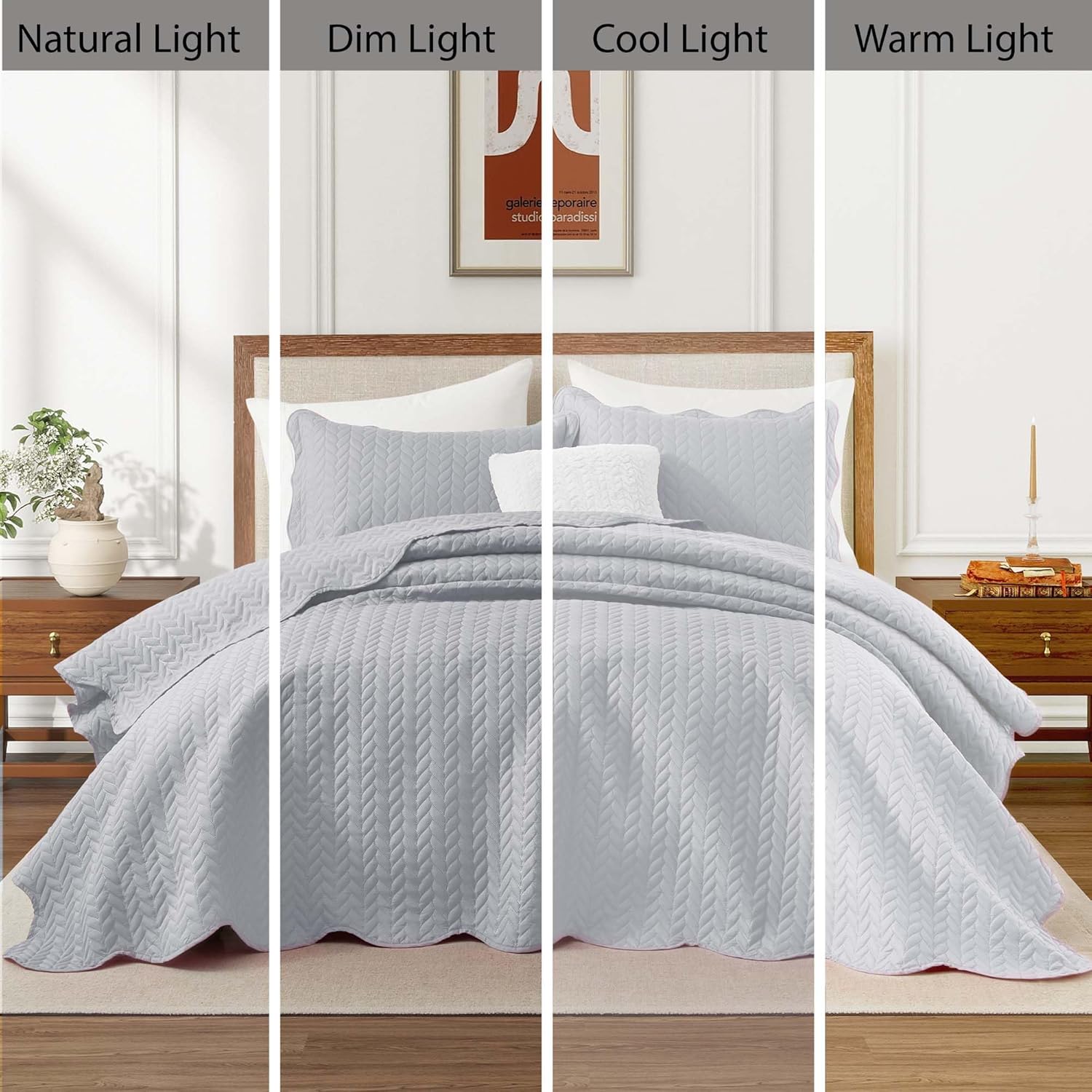 IR Imperial Rooms Twin Quilt Bedding Set Size (68” x 86”) + 1 Pillow Shams (20” x 26” + 2”) - 2 Pcs All Season Lightweight Reversible Microfiber Coverlet Floral Embossed Quilt Bedspread (Burgundy)