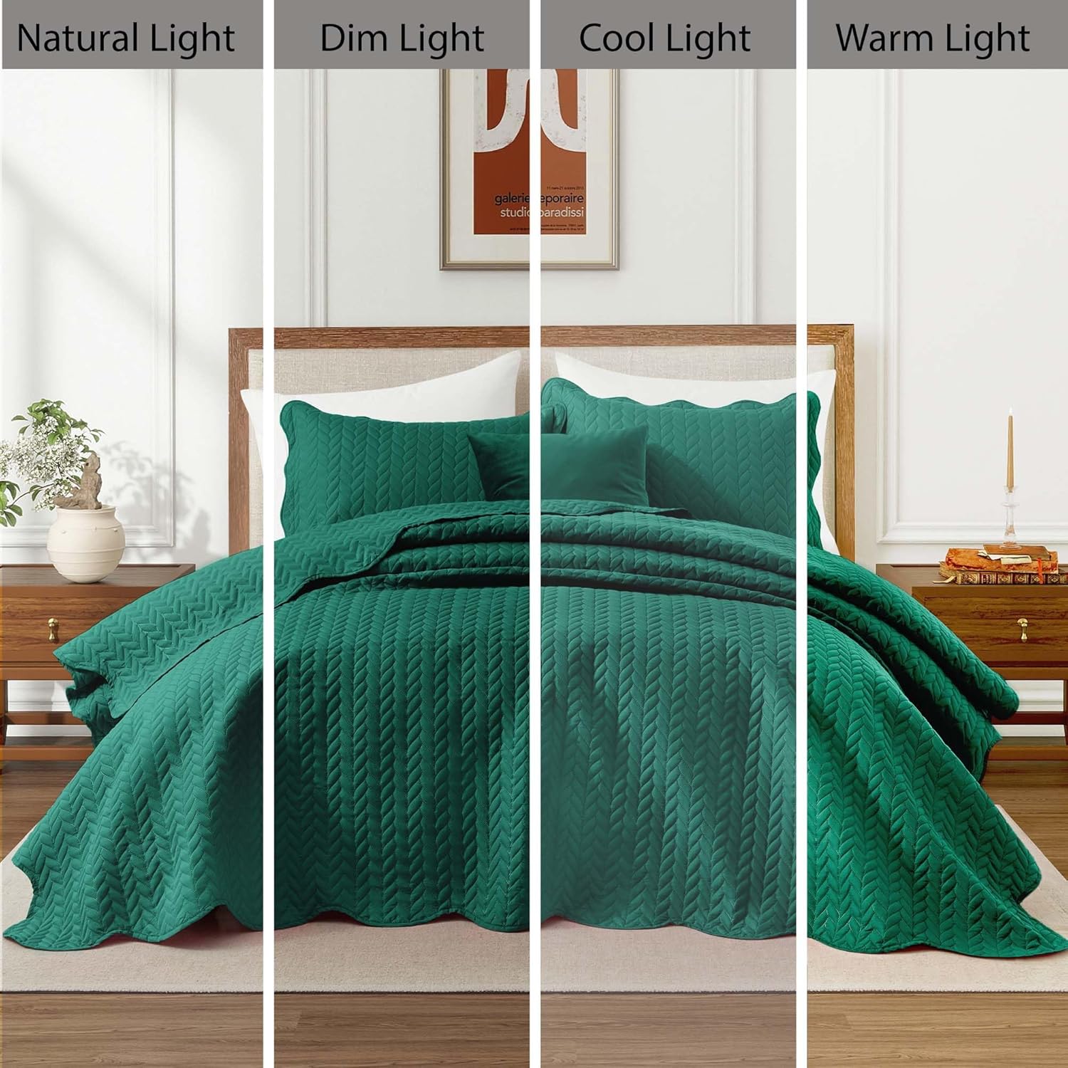 IR Imperial Rooms Twin Quilt Bedding Set Size (68” x 86”) + 1 Pillow Shams (20” x 26” + 2”) - 2 Pcs All Season Lightweight Reversible Microfiber Coverlet Floral Embossed Quilt Bedspread (Burgundy)