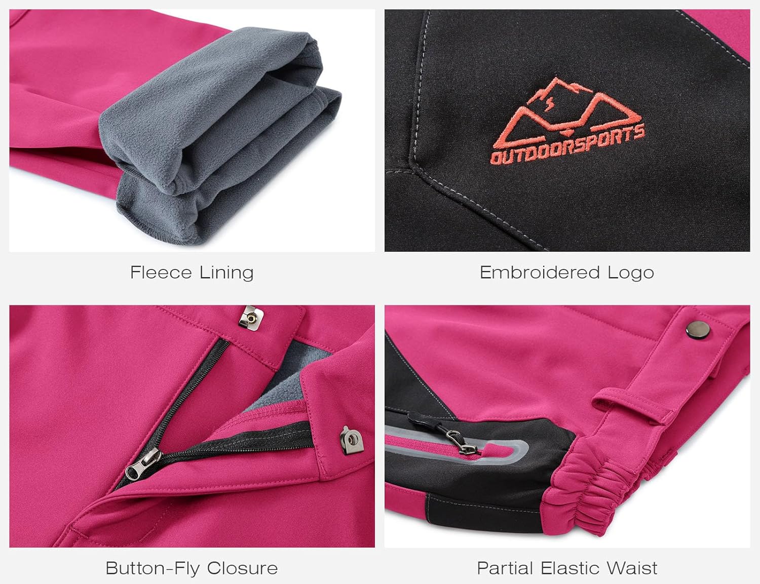 🔥7 Packs ONLY $24.77🔥Women's Snow Pants Waterproof Insulated Fleece Thermal Ski Hiking Snowboard Pants