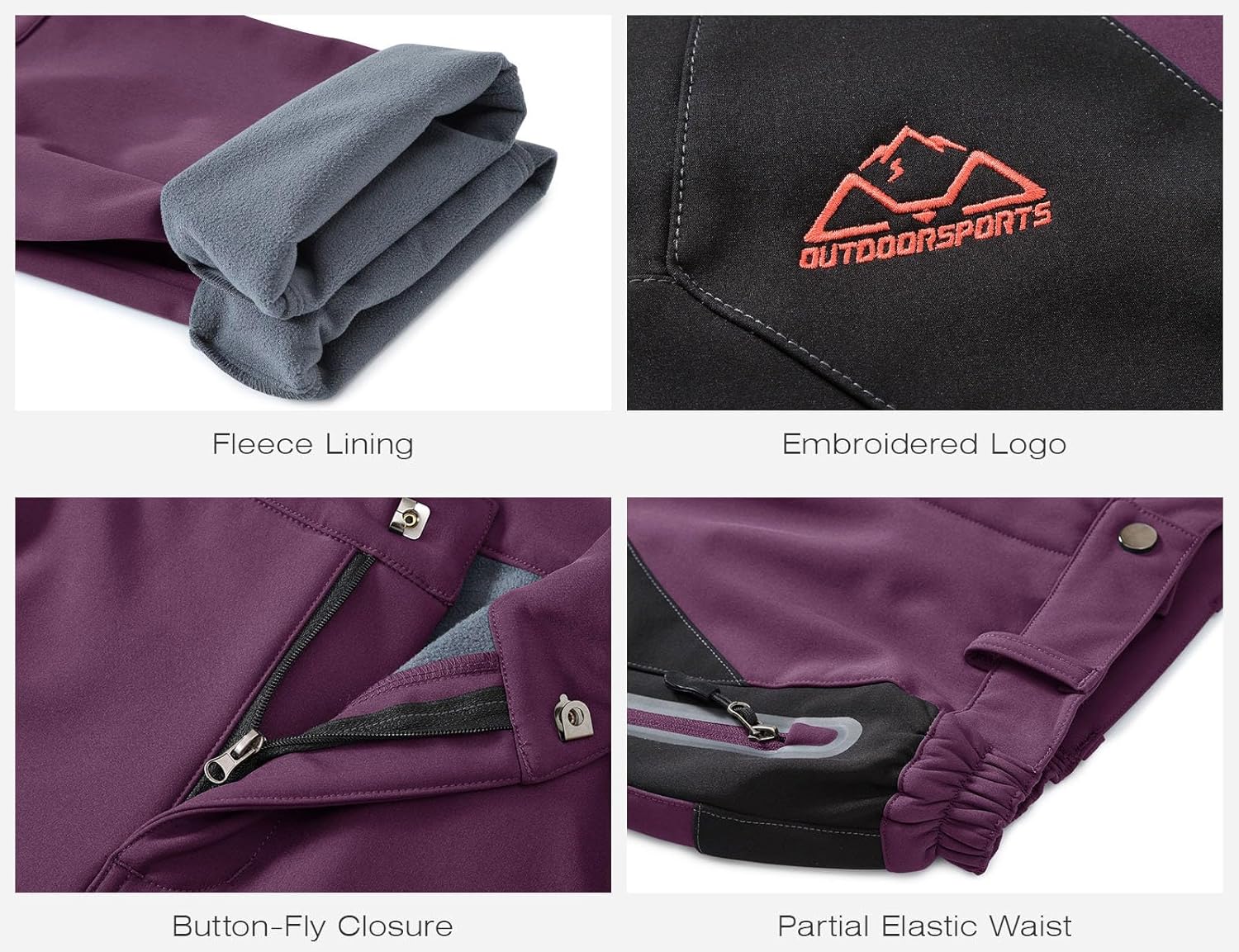 🔥7 Packs ONLY $24.77🔥Women's Snow Pants Waterproof Insulated Fleece Thermal Ski Hiking Snowboard Pants