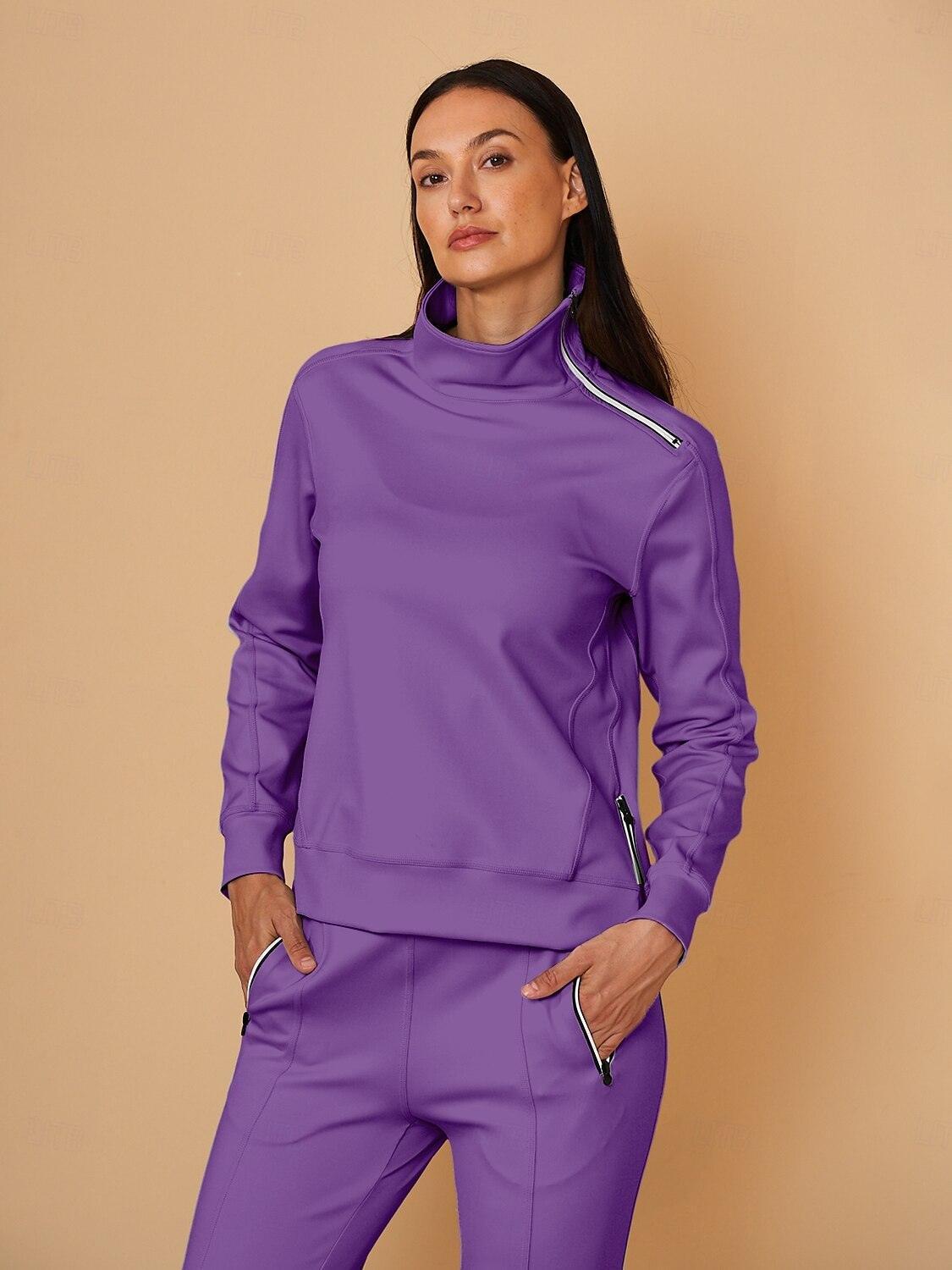 🔥8-PACK ONLY $25.98🔥More Than Basic Irregular Collar Golf Sweatshirt