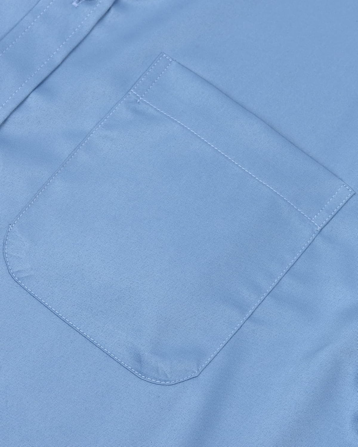 Alimens & Gentle Men's Dress Shirts Long Sleeve Wrinkle-Free Stretch Shirts Solid Formal Button Down Shirt with Pocket