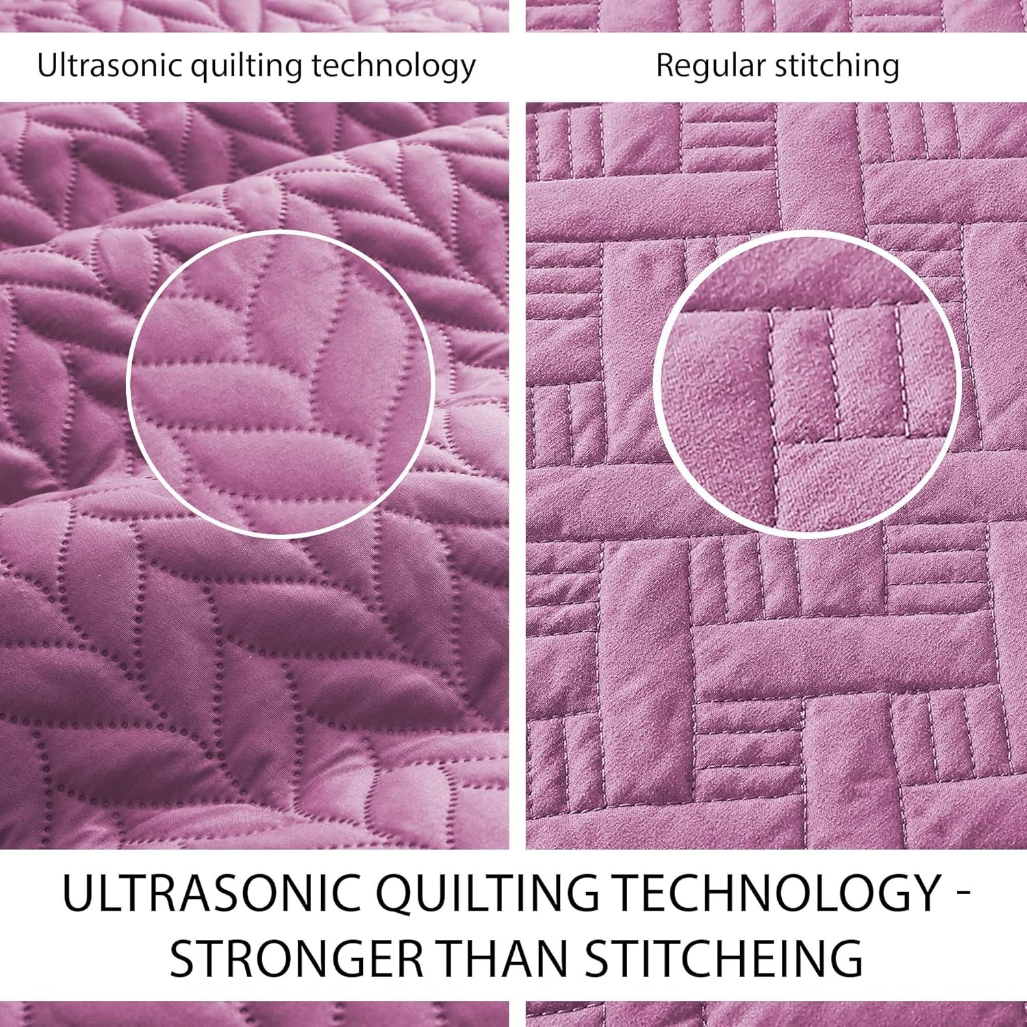 IR Imperial Rooms Twin Quilt Bedding Set Size (68” x 86”) + 1 Pillow Shams (20” x 26” + 2”) - 2 Pcs All Season Lightweight Reversible Microfiber Coverlet Floral Embossed Quilt Bedspread (Burgundy)